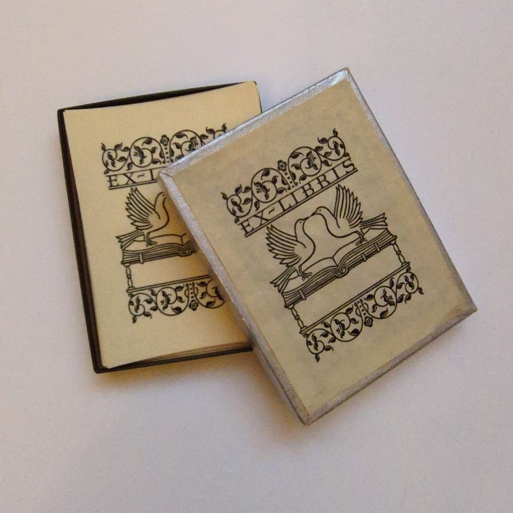 Vintage Antioch Bookplate Company Gum‎ Nameplates Birds Historial Medical Doctor